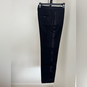 Saint Laurent Black Textured Pants